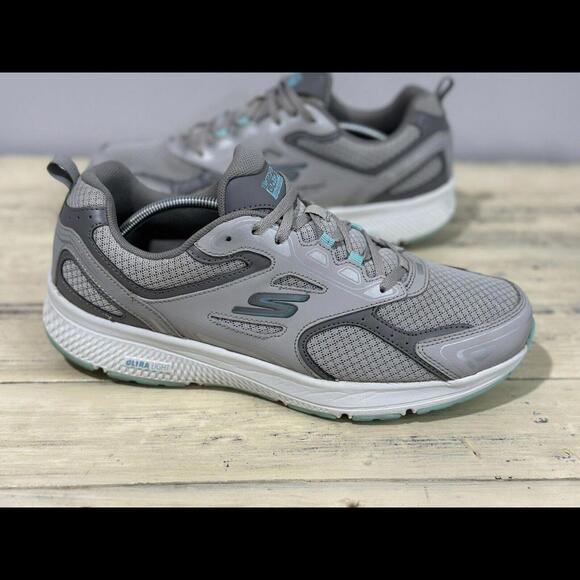 Skechers Go Run Consistent Gray Mesh Sneakers Womans Size 11 - Picture 2 of 8